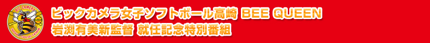 ビックカメラ女子ソフトボール高崎 BEE QUEEN 岩渕有美新監督 就任記念特別番組